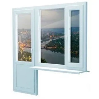 Балконный блок 1500 x 2200 - REHAU Delight-Design 32 мм Озёры