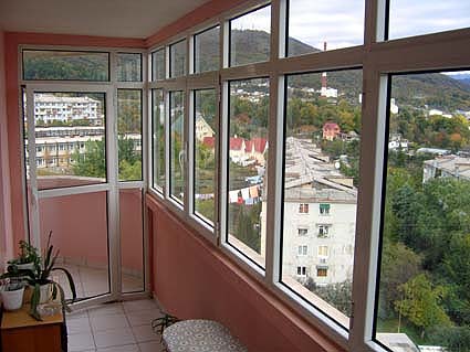 балконное пластиковое окно Озёры