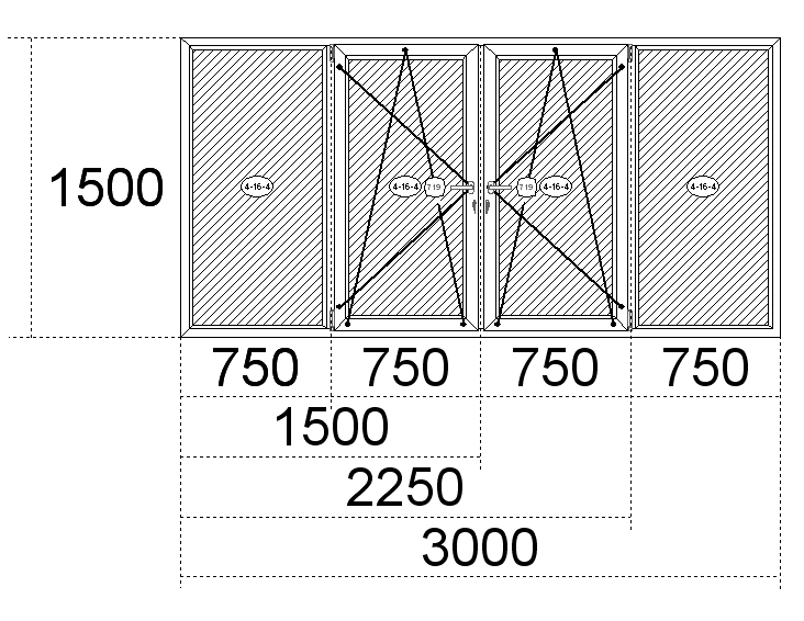 Стандартные окна ПВХ: размеры - высота и ширина Озёры